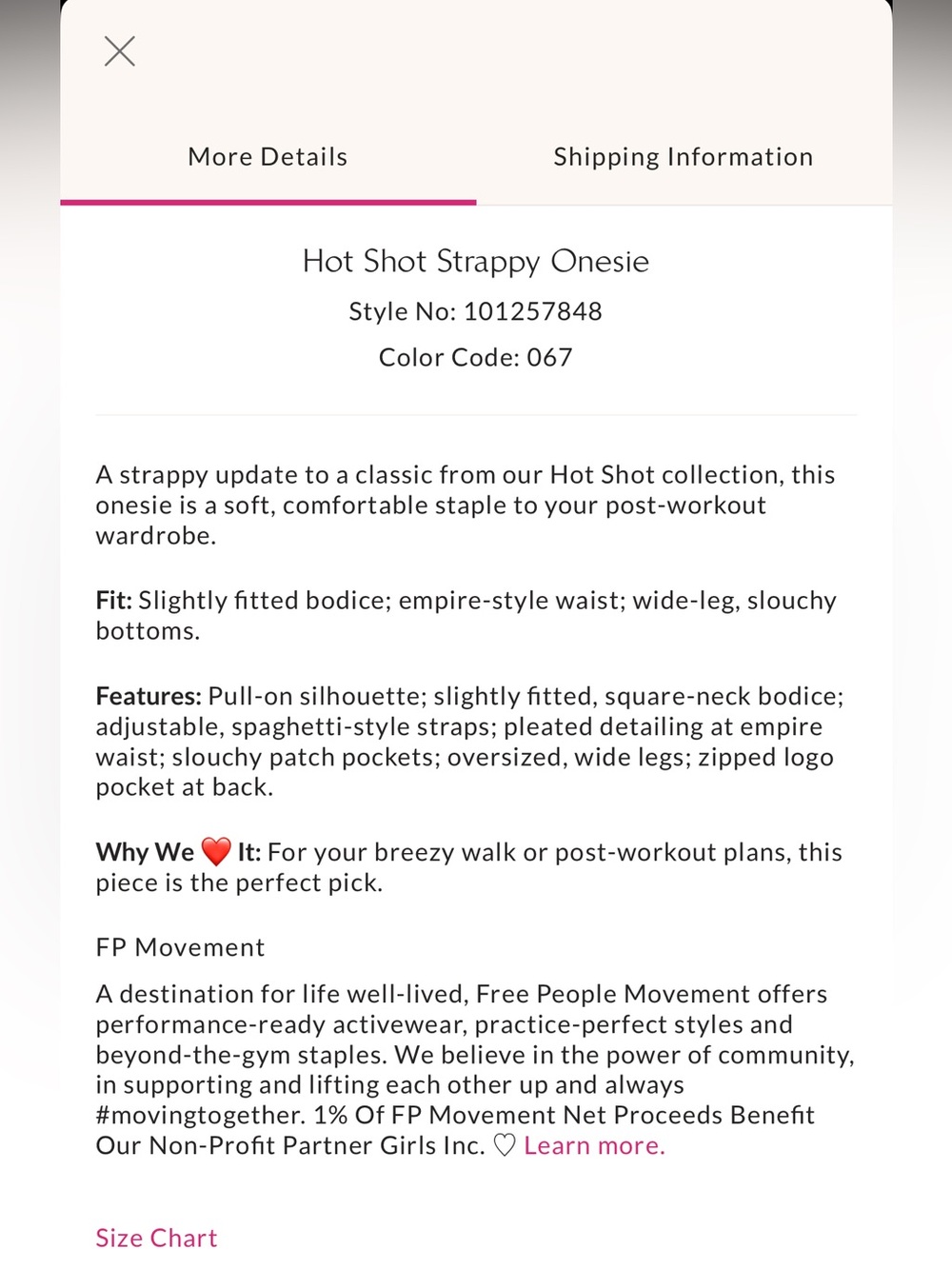 NWT Free People FP Movement Hot Shot Strappy Onesie Baby Pink Size: Large - Picture 9 of 12